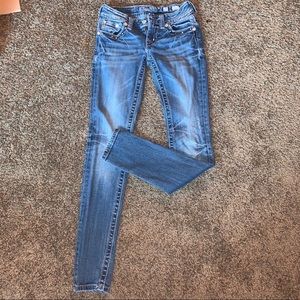 miss me - skinny blue jeans - size 25